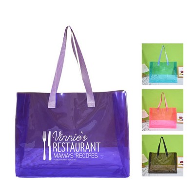 Clear PVC Jelly Tote Bag