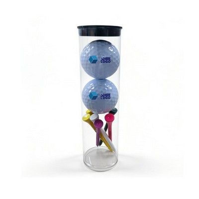 Custom Golf Ball and Tee Set