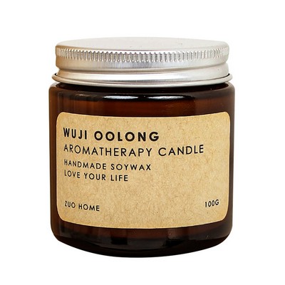 3 1/2 OZ Brown Jar Jasmine Scented Calming Sleep Mini Soy Candle