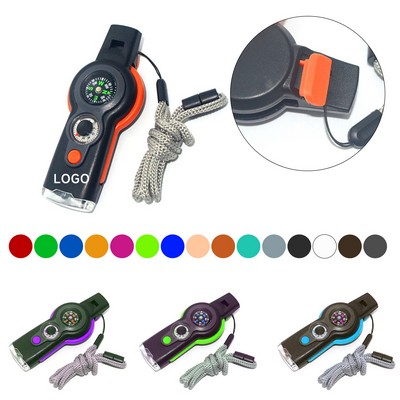 Multifunctional Outdoor Safety Whistle Keychain