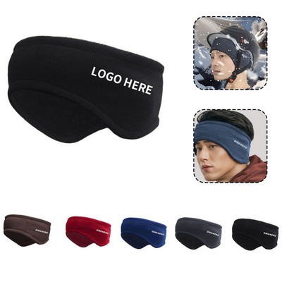 Fleece-Lined Winter Earmuffs Headband