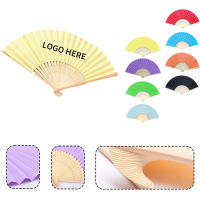 Personalized Bamboo Paper Fan