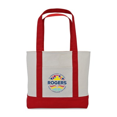 Large Canvas Tote - Red