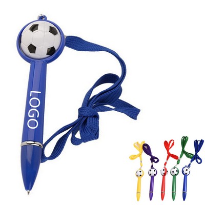 Lanyard Soccer-Shaped Pen