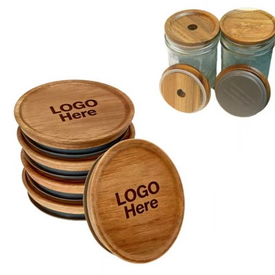 Bamboo Mason Jar Lids