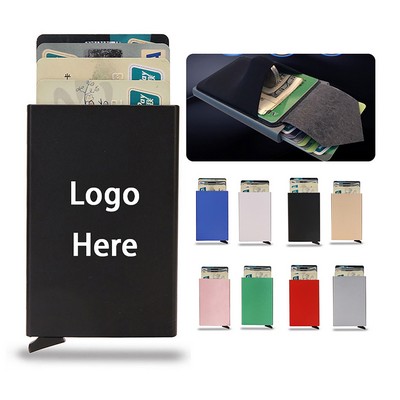 Men's RFID Blocking Metal Card Holder