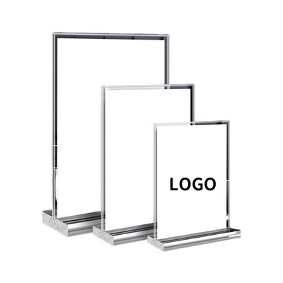Sliding Acrylic Table Card Holder Display Holder Stand