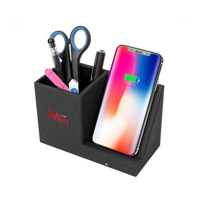 Pen Holder With Wireless Charging