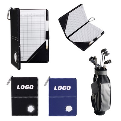 Golf Scorecard Holder with Carabiner