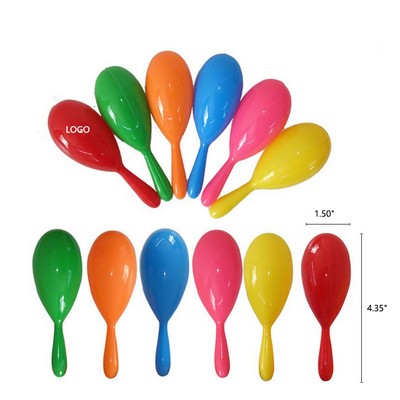 4" Solid Durable Plastic Maraca Toy