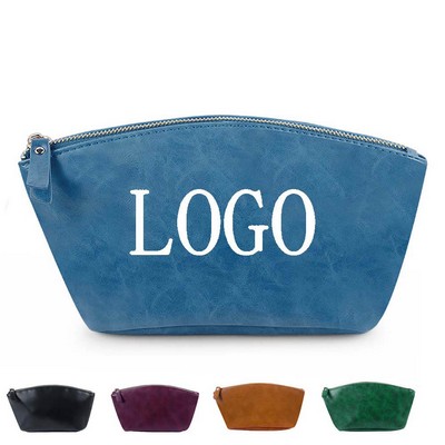Luxury Leather Cosmetic Pouch