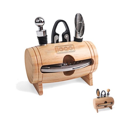 Bamboo Barrel Wine Set