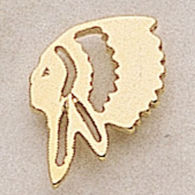 Indian Head Marken Design Cast Lapel Pin (Up to 3/4")