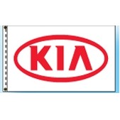 Authorized Dealer Free Flying Drape Flags- (KIA®) (2.5' x 3.5')