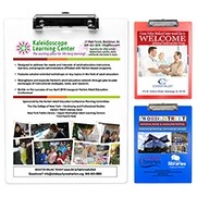 "McQuary FC" Letter Size Clipboard w/PhotoImage® Full Color Imprint & Metal Spring Clip