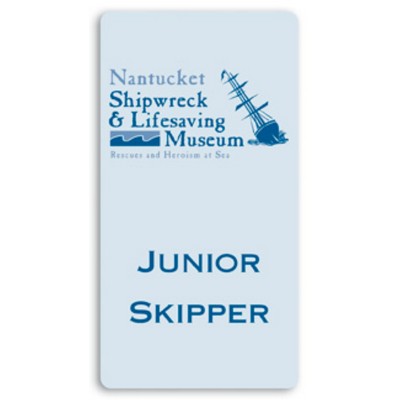 Full Color 50 Mil Name Badge (2.25" X 4.5") Rectangle - No Personalization