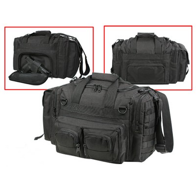 Concealed Carry Black Heavy-Duty Range Bag