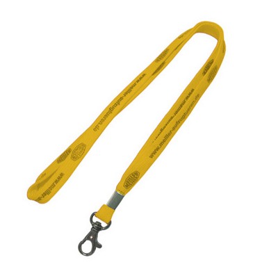 1/2" Gold Tubular Lanyard (12 Mil)