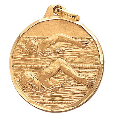 1 1/4" E Series Die Struck Male Freestyle Swim Medal