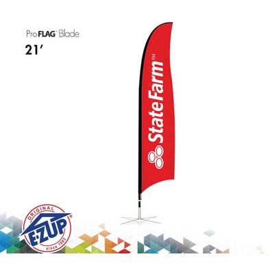 ProFlag™ 21' Blade Flag with Folding Base, Pole, & Storage Bag