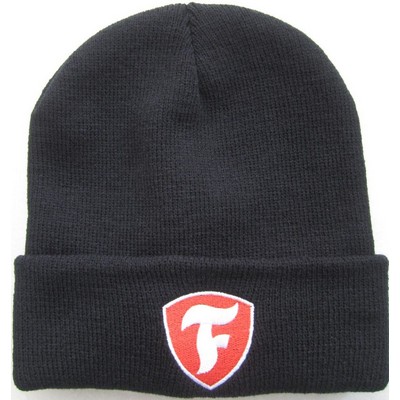 Beanie Cap with Cuff and Logo