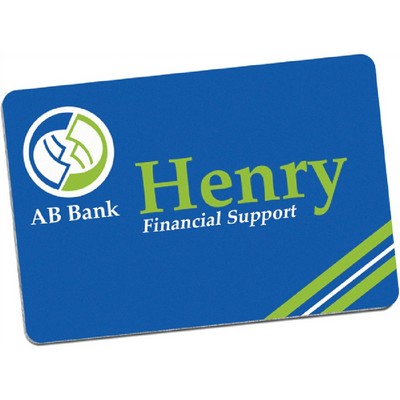 2x3 Inch White Aluminum Name Badge