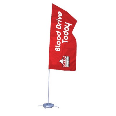 Portable Rectangle Flag 9'H