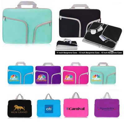 Promotek iBank® Neoprene Case for 15" Laptop Tablet Notebook with handle
