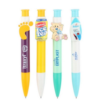 Custom Clip Pen Sky Antibacterial Option