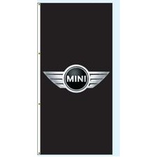 Double Faced Free Flying Drape Flags (MINI® Black)