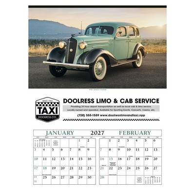 Triumph® Calendars Antique Cars Calendar