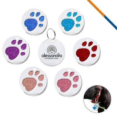 Crystal Paw Tags