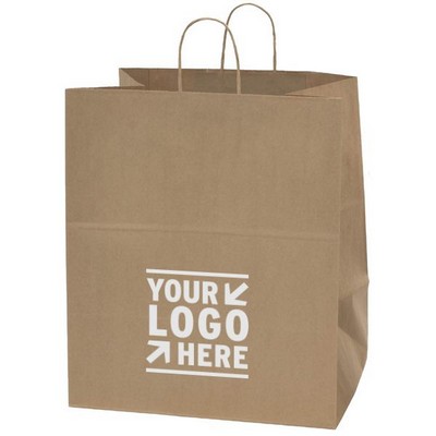 Food Service Natural Kraft Paper Grande Shopping Bag (16"x11"x18¼")