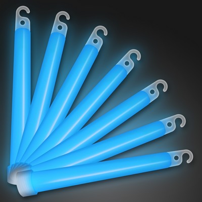 6 inch BLUE Glow Sticks - BLANK