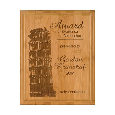 8" x 10" Bamboo Plaque