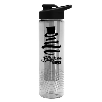 Garyline® Wave Tritan® Bottle with Drink-Thru Lid and Infuser - 24 oz.