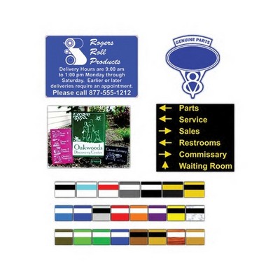 Engraved Plastic Sign (Up to 50 Square Inch)