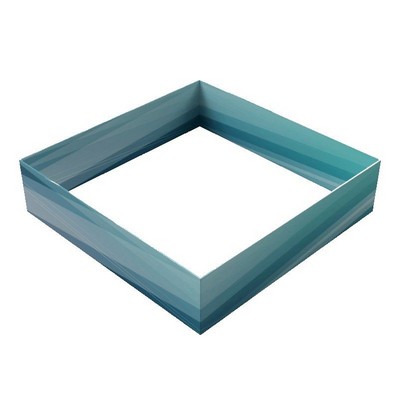 WaveLine® Square Hanging Sign Kit w/Frame & Single Sided Graphics (16'x6')