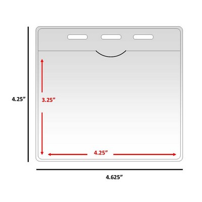 3x4 Horizontal Badge Holder