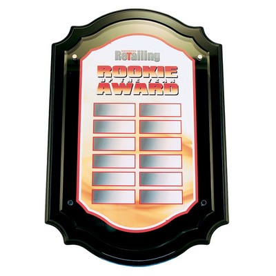 Black Scalloped Cantebury 12"x19" with Direct Full Color Digital Print