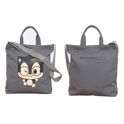 Canvas Tote Handbag Shoulder Crossbody Bucket Bag