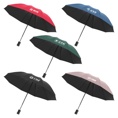 44" Arc Automatic Open Folding Umbrella