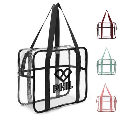 PVC Clear Tote Bag With Zipper