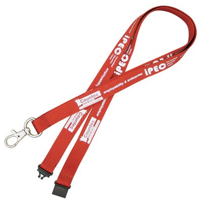 Recycled PET Lanyard-3/4" W x 18" Long