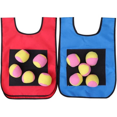 Dodgeball Balls Sticky Ball Vest for Kids Outdoor Activity Game