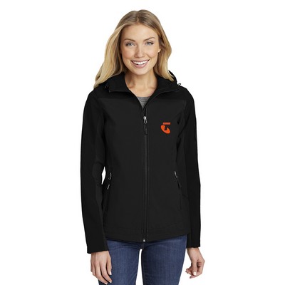 Port Authority® Women's Hooded Core Soft Shell Jacket
