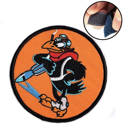 75% Custom Embroidered Patches - Hook & Loop Backing