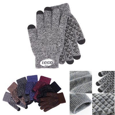 Winter Knit Touchscreen Gloves