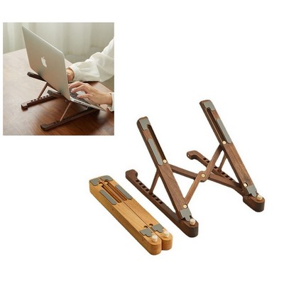 Foldable Wooden Laptop Holder not more than 16"