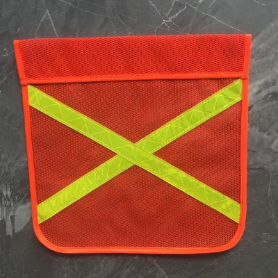 Double Sided Cross-Reflective Safety Flag 11.8"x 11.8"